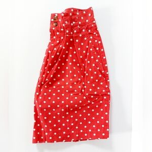 90s High Waisted Red Polka Dot Shorts 7 Mixed Blues Minnie Mouse Disney Bounding